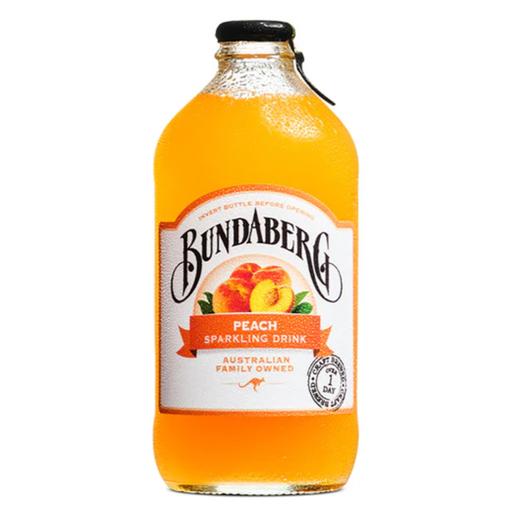 Bundaberg Peach Sparkling Drink Flavour Australia (12x375ml)