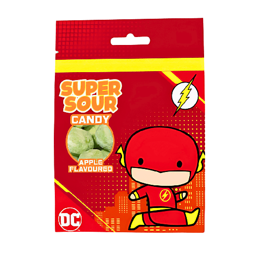 The Flash Super Sour Apple Flavour Candy (12x90g)