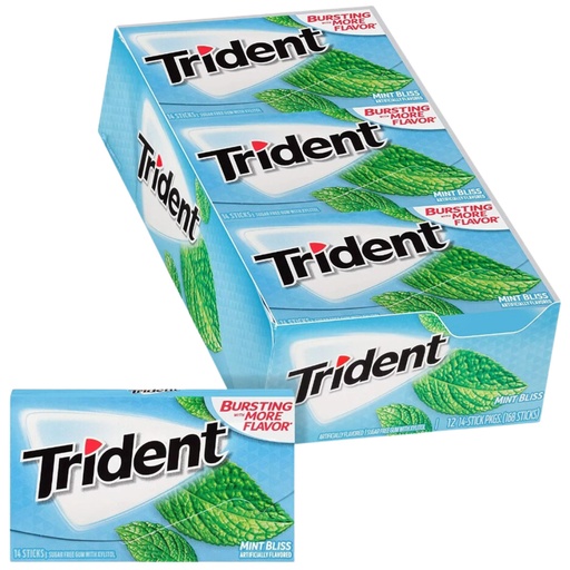 Trident Mint Bliss Flavour USA (12×14 Sticks)
