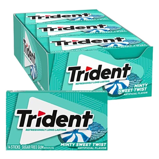 Trident Minty Sweet Twist Flavour USA (12×14 Sticks)