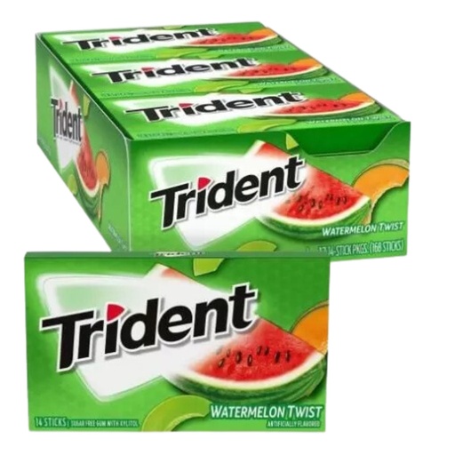 Trident Watermelon Twist Flavour USA (12×14 Sticks)