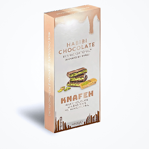 Habibi Dubai Chocolate Milk Chocolate Bar (6x60g)