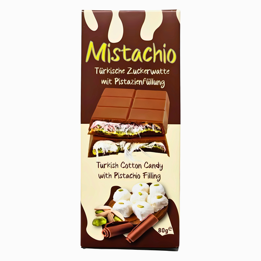 Mistachio Angel Cotton Candy With Chocolate Pistachio Flavour (12 x 80g)