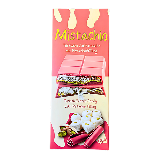 Mistachio Angel Cotton Candy With Pink Chocolate Pistachio Flavour (12 x 80g)