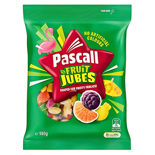 Pascall Fruit Jubes Australian (18 x 180g)