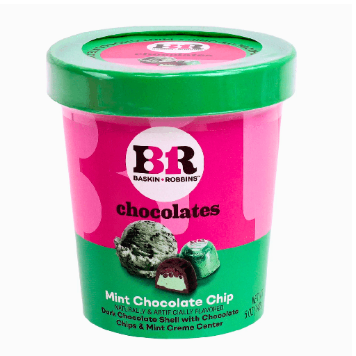Baskin Robbins Chocolate Mint Chocolates Chips Dough USA (6 x 142g)