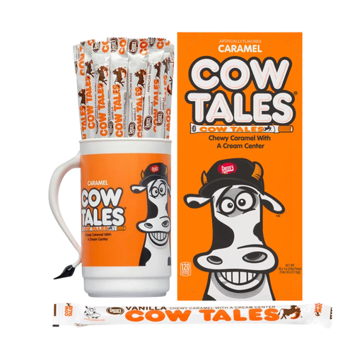 Goetze’s Caramel Tales Tumbler Original Vanilla Flavour Cow Tales USA (100x28g)