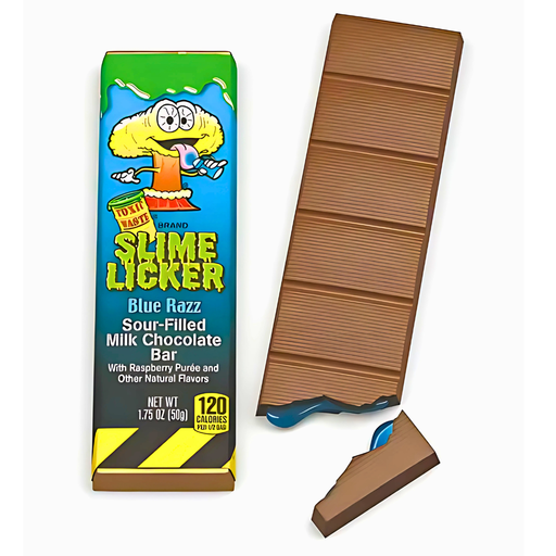 Toxic Waste Chocolate Slime Licker Blue Raspberry USA (24 x 50g)