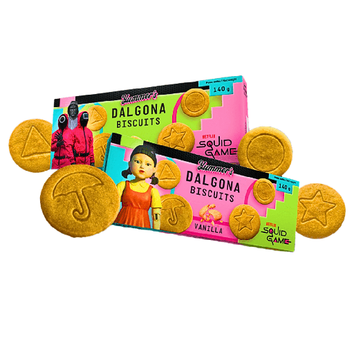 Squid Game Variety Pack Cookie Butter & Vanilla Flavour (24 x 140g)
