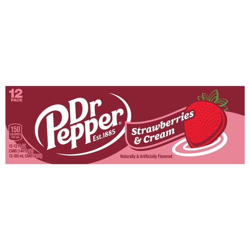 Dr Pepper Strawberry & Cream Soda USA (12x355ml)