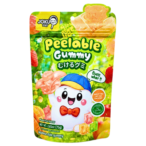 Joku Gummy Peelable Mixed Fruit Flavour (10x75g)