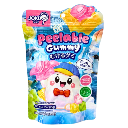 Joku Gummy Peelable Mixed Fruit Soda Flavour (10x75g)