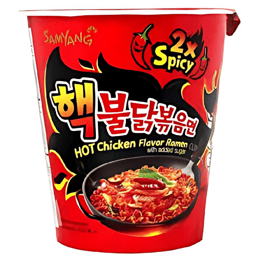 Samyang Buldak Hot Chicken Ramen Cups 2X Spicy Flavour Korea (30x70g)