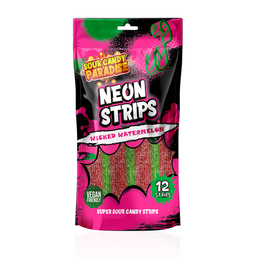 Sour Candy Paradise Neon Strips Wicked Watermelon (12x130g)