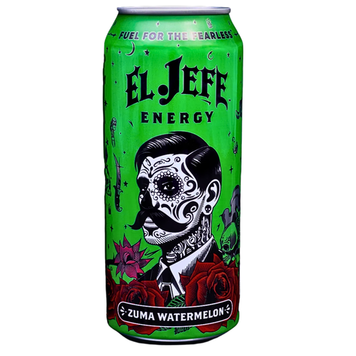 El Jefe Energy Drink Zuma Watermelon Flavour USA (12 x 473ml)