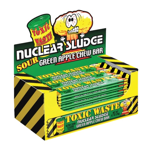 Toxic Waste Nuclear Sludge Chew Bar Apple – (50x20g)