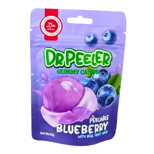 Dr Peeler Gummy Candy Blueberry Flavour (12 x 65g)