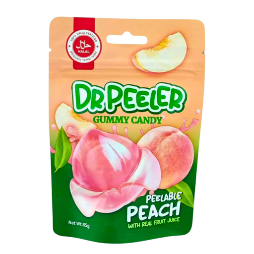 Dr Peeler Gummy Candy Peach Flavour (12 x 65g)