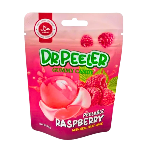 Dr Peeler Gummy Candy Raspberry Flavour (12 x 65g)