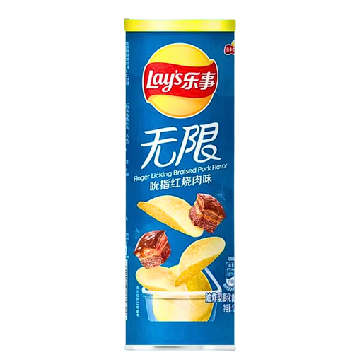 Lays Stax Braised Pork Flavour Chinese (24x90g)