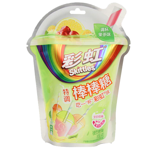 Skittles Lollipops Real Fruit Tea Chinese (8x54g)