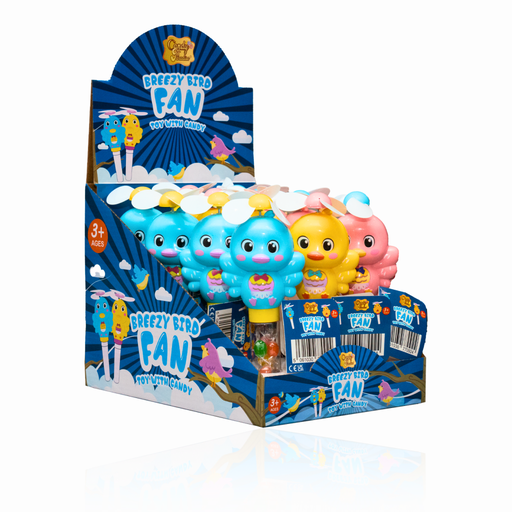 Candy Paradise Toy With Candy Breezy Bird Fan (12x10g)