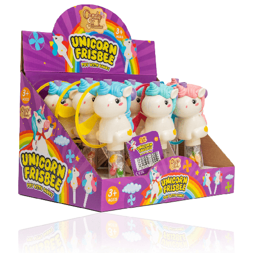 Candy Paradise Toy With Candy Unicorn Frisbee (9x10g)