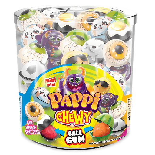 Pappi Chewy Ball Gum (100x3g)