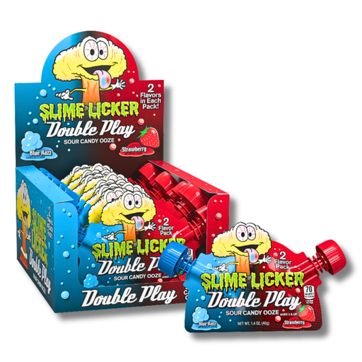 Toxic Waste Slime Licker Squeeze Double Play Sour Candy Gel (12x40g)