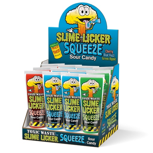 Toxic Waste Slime Licker Squeeze Sour Candy Gel (12x70g)