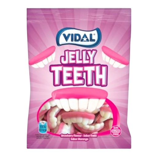 Vidal Jelly Teeth Peg Bag (14x90g)