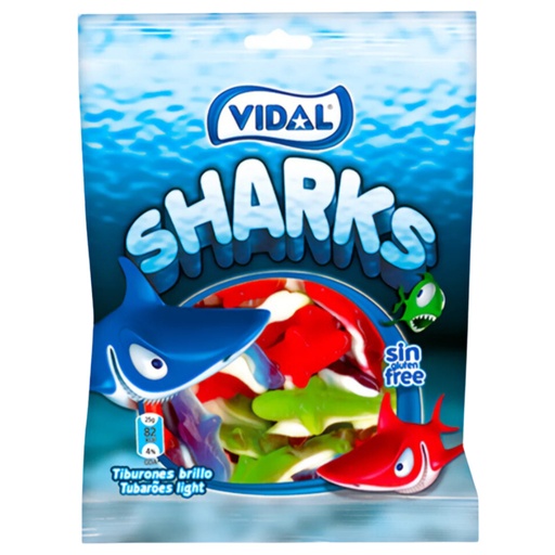 Vidal Sharks (Tiburones JL) Peg Bag (14x90g)