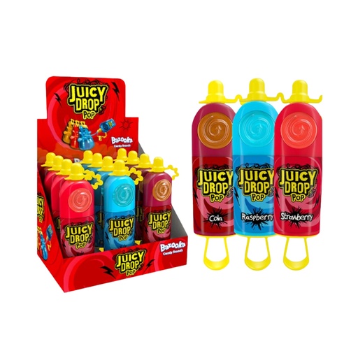 Bazooka Juicy Drop Pop (12 x 26g)