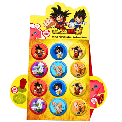 Dragon Ball Badgepop Strawberry Flavour (12x15g)