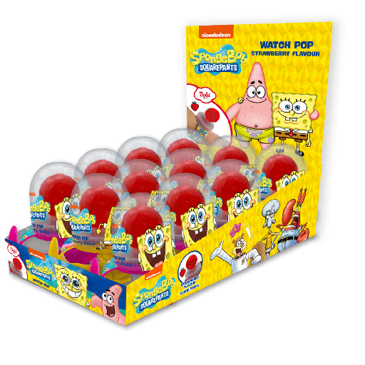 Spongebob Watch Pop Strawberry Flavour (12x15g)