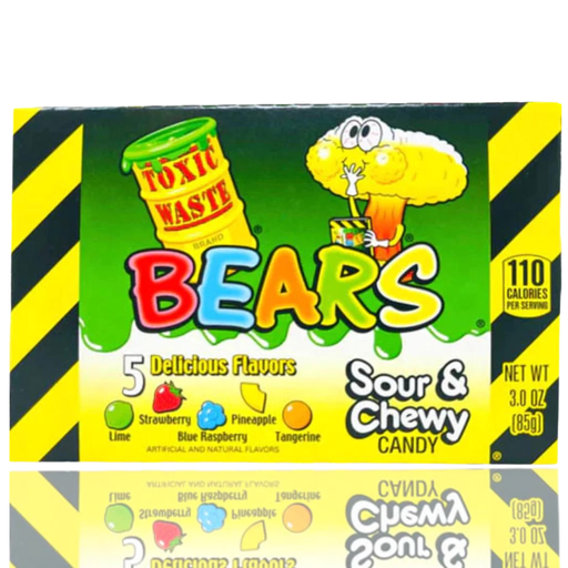 Toxic Waste Sour & Chewy Bears Theatre Box (12x85g)