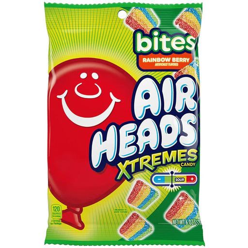 Airheads Extreme Bites Rainbow Berry Peg Bags USA (12x170g)