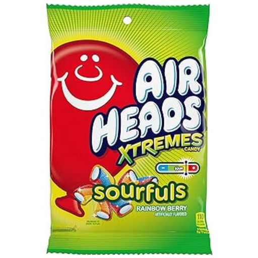 Airheads Xtreme Sourful Rainbow Berry Peg bags USA (12x170g)