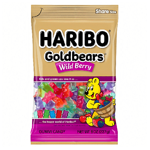 Haribo Goldbears Wild Berry Peg bag USA (12x113g)