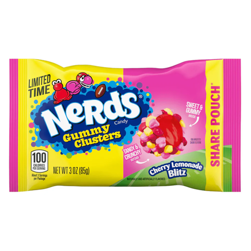 Nerds Gummy Cluster Cherry Lemonade Blitz Share Pouch (12x85g)