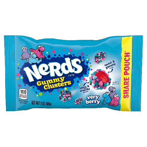 Nerds Gummy Cluster Very Berry Share Pouch (12x85g)