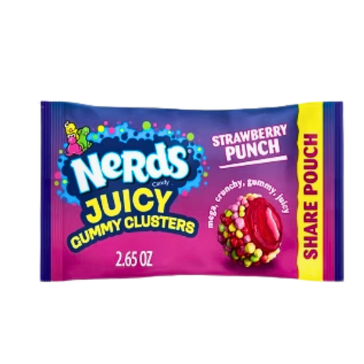 Nerds Juicy Gummy Clusters Strawberry Punch Share Pouch USA (12 x 75g)