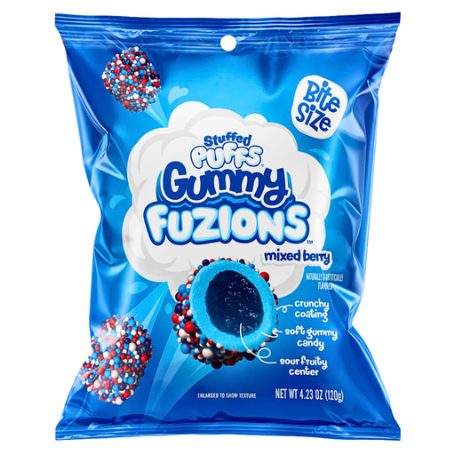 Stuffed Puffs Gummy Fuzion Mixed Berry USA (08x120g)
