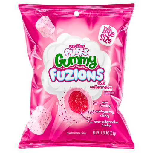 Stuffed Puffs Gummy Fuzion Sour Watermelon USA (08x123g)