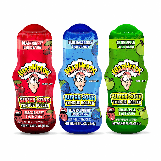 Warheads Super Sour Tongue Roller Candy (12x25ml)