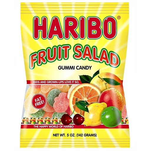 Haribo Fruit Salad Peg bag (12x142g) (03/2026)