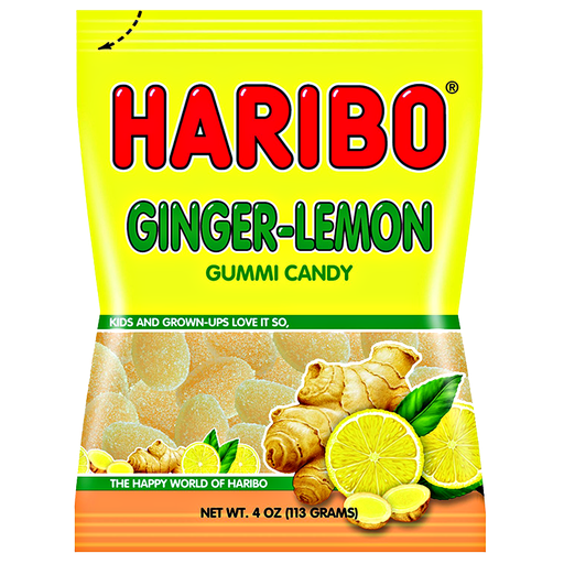 Haribo Ginger-Lemon Peg Bag (12x113g)