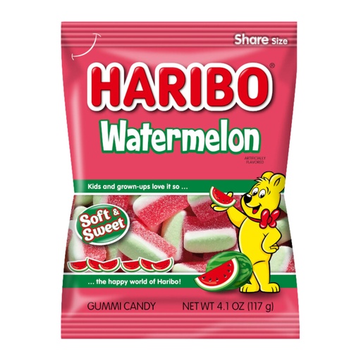 Haribo Watermelon Peg Bag USA (12×117g)