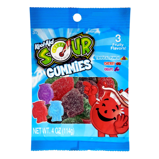 Kool-Aid Sour Gummies Peg Bags USA (12x114g)