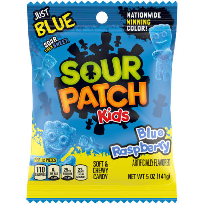 Sour Patch Kids Blue Raspberry Peg bag USA (12x102g)